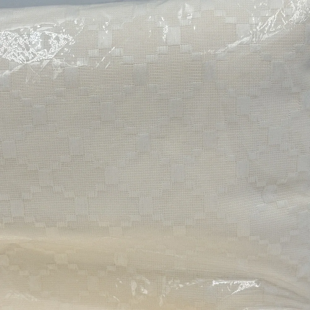 Joybest Jacquard Tablecloth 52x70 Beige Cream Rectangle Basketweave New